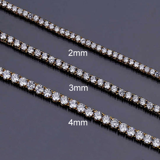 14k Gold Moissanite Tennis Chain (Facebook Deal)