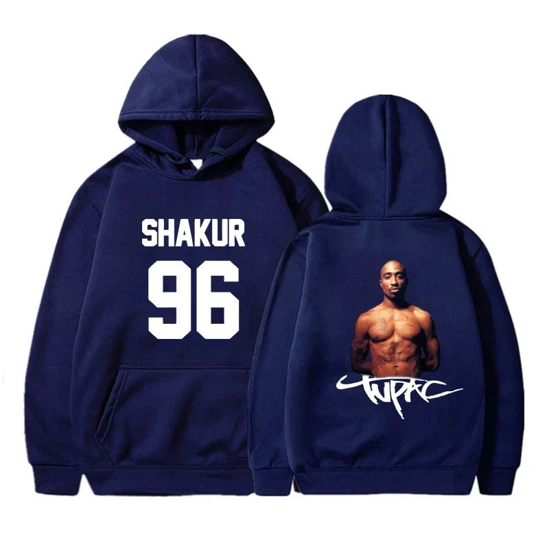 Gangsta 2Pac Winter Autumn 90s Graphic Hoodies