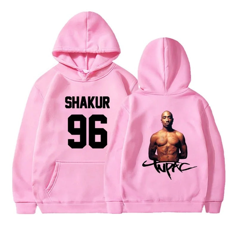 Gangsta 2Pac Winter Autumn 90s Graphic Hoodies