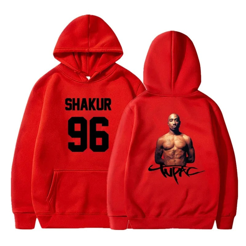 Gangsta 2Pac Winter Autumn 90s Graphic Hoodies