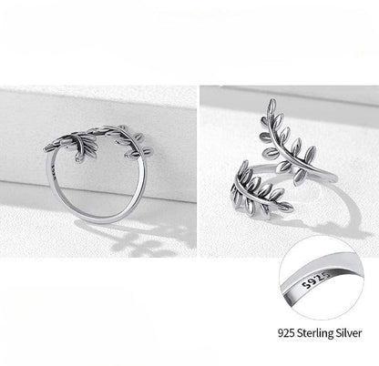 VVS Jewelry hip hop jewelry Adjustable Leaf 925 Sterling Silver Toe Ring