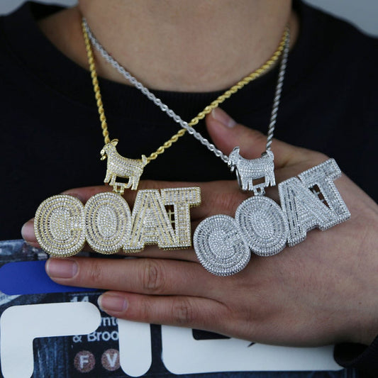 VVS Jewelry hip hop jewelry GOAT Hip Hop Bling Iced Out Pendant