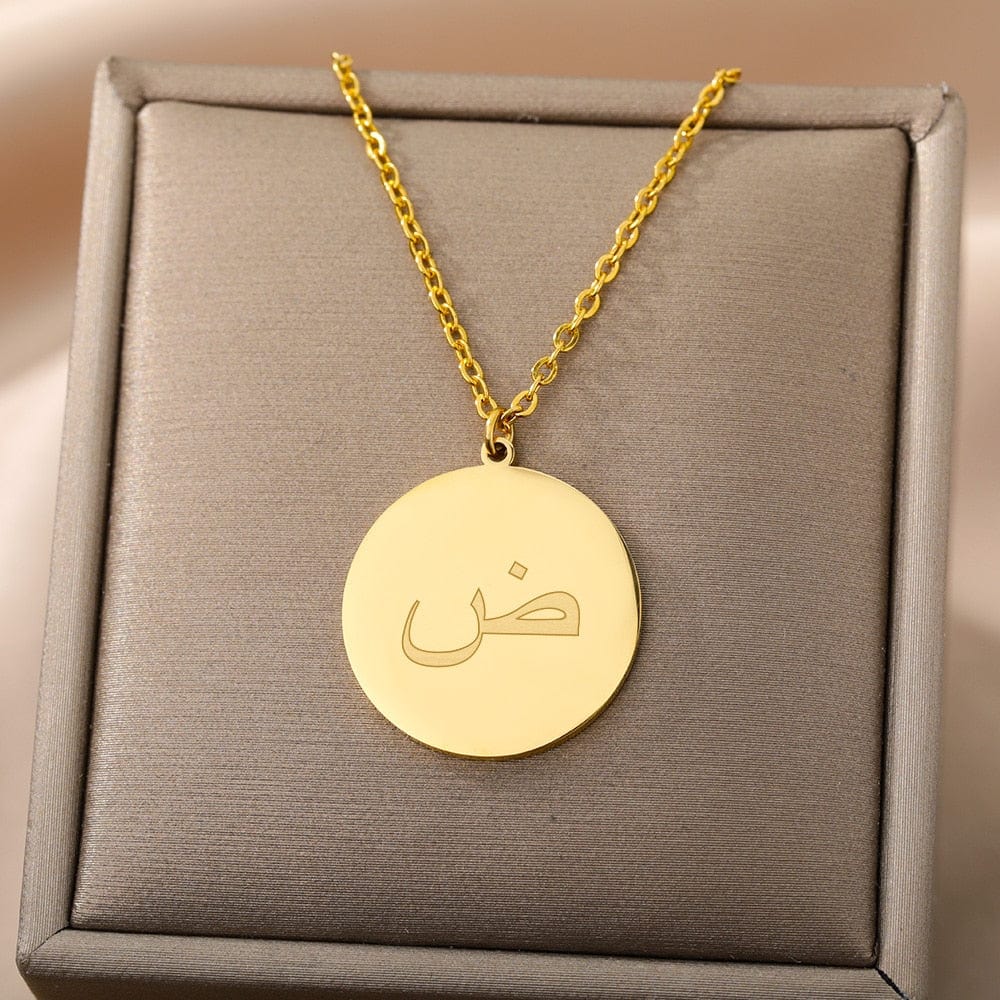 VVS Jewelry hip hop jewelry Gold/Silver Arab Initial Pendant