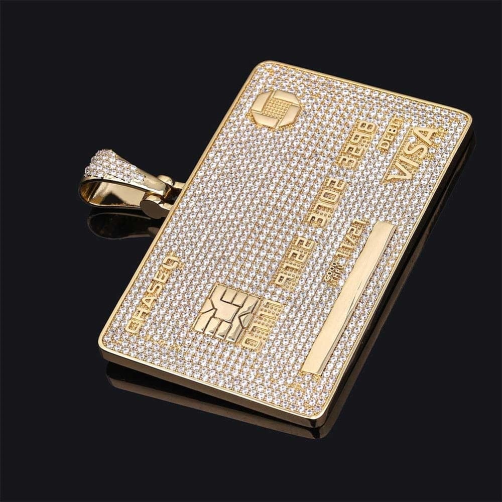 VVS Jewelry hip hop jewelry Icy Custom Credit Card Name Pendant Chain