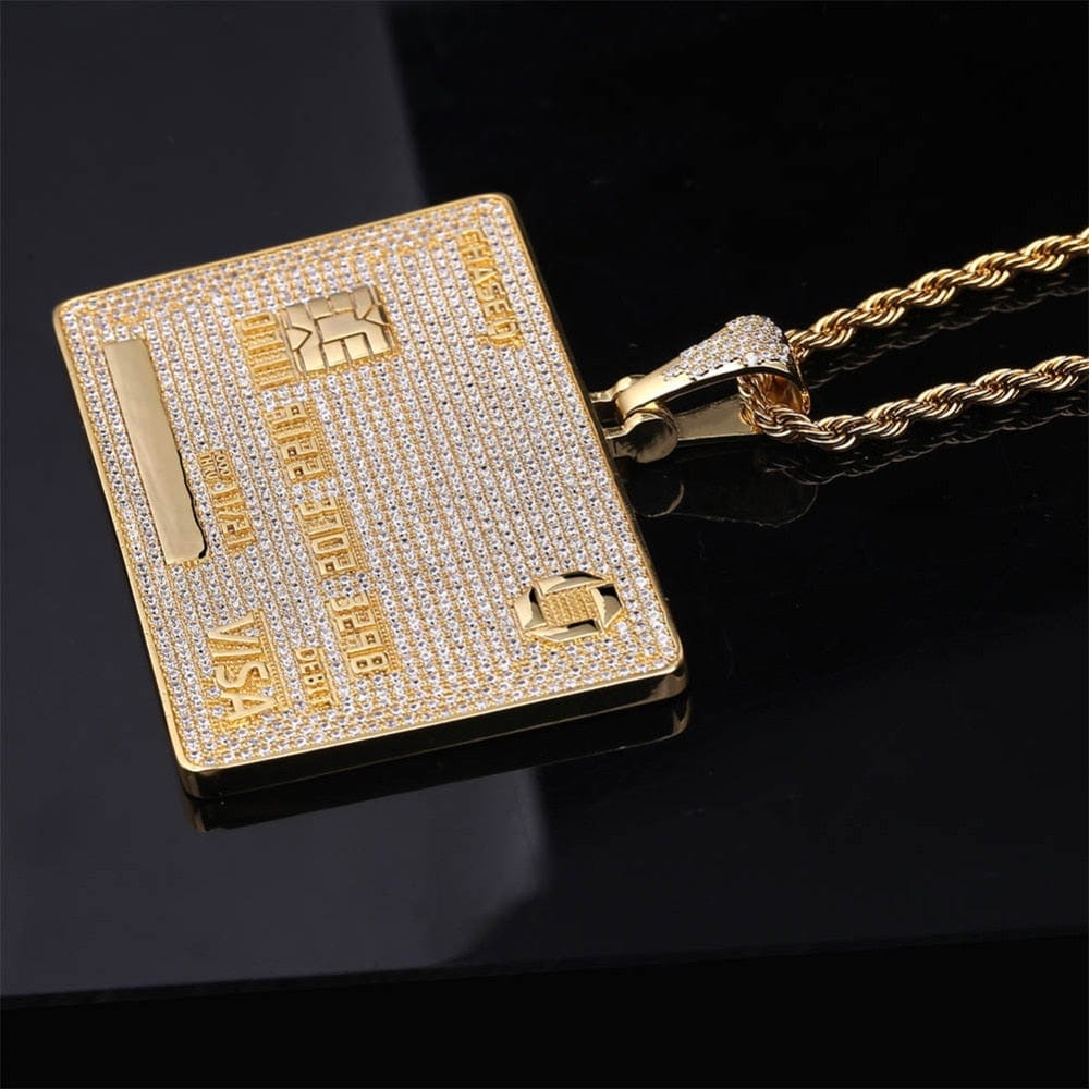 VVS Jewelry hip hop jewelry Icy Custom Credit Card Name Pendant Chain