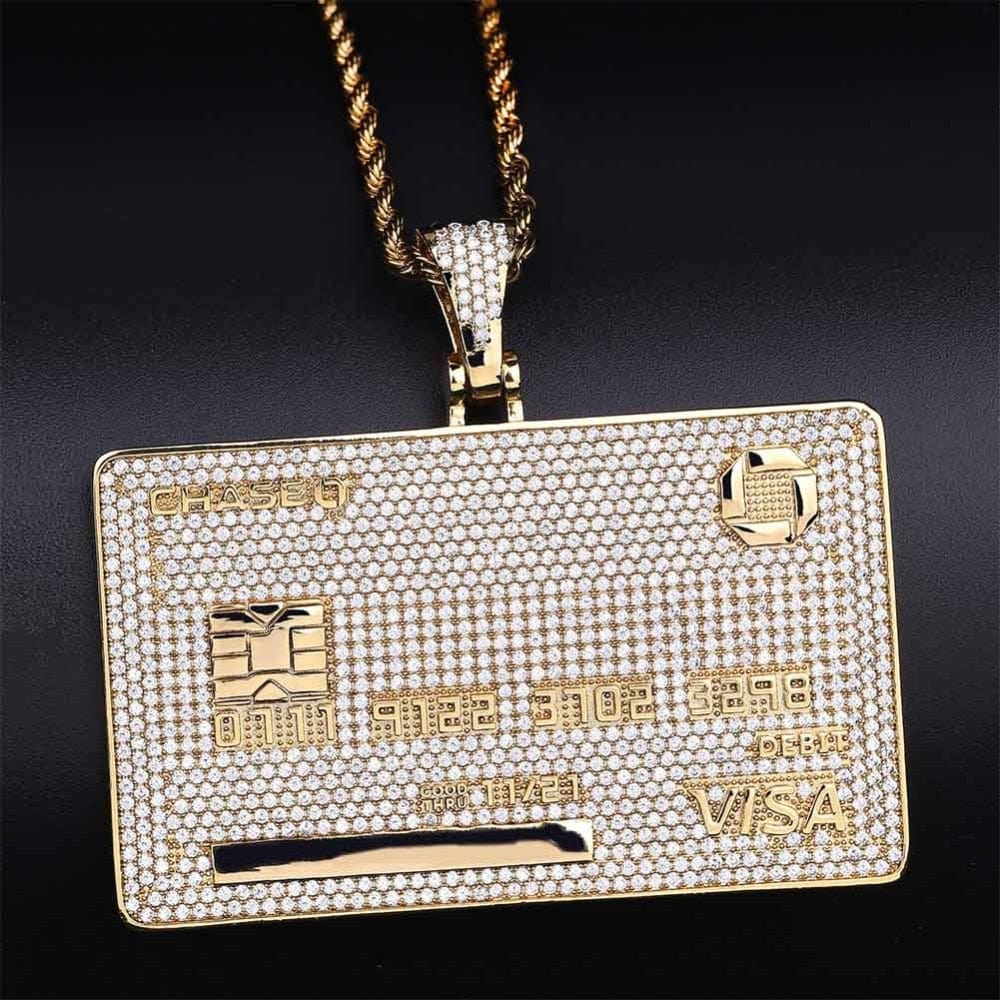 VVS Jewelry hip hop jewelry Icy Custom Credit Card Name Pendant Chain