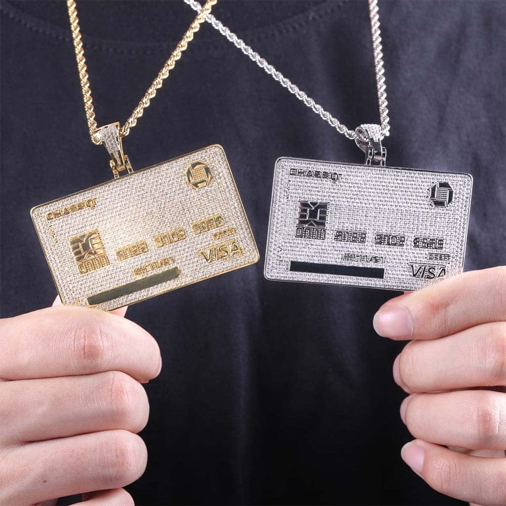 VVS Jewelry hip hop jewelry Icy Custom Credit Card Name Pendant Chain