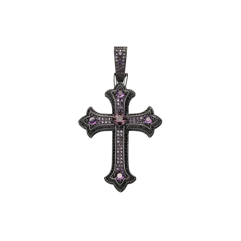 VVS Jewelry hip hop jewelry Large Diamond Gothic Cross Pendant