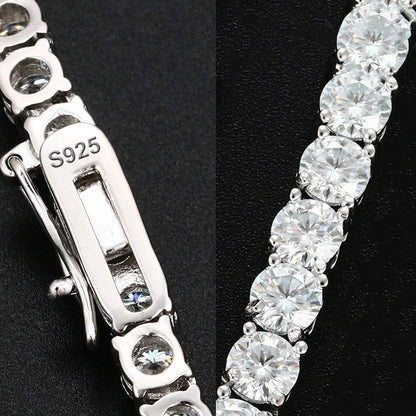 VVS Jewelry hip hop jewelry moissanite VVS Jewelry S925 Sterling Silver Moissanite Tennis Bracelet