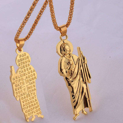 VVS Jewelry hip hop jewelry Padre Nuestro Pendant and Chain