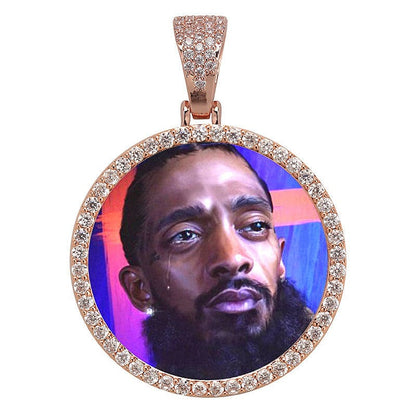 VVS Jewelry hip hop jewelry Rose Gold / 16 Inches VVS Jewelry 13MM Cuban Custom Photo Chain