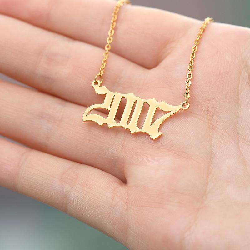 VVS Jewelry hip hop jewelry VVS Jewelry FREE Birth Year Necklace