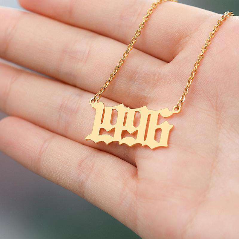 VVS Jewelry hip hop jewelry VVS Jewelry FREE Birth Year Necklace