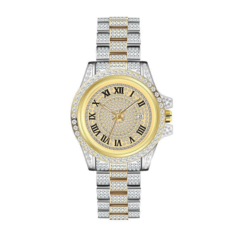 VVS Jewelry hip hop jewelry Watch Gold - B Buss-It-Down Watch