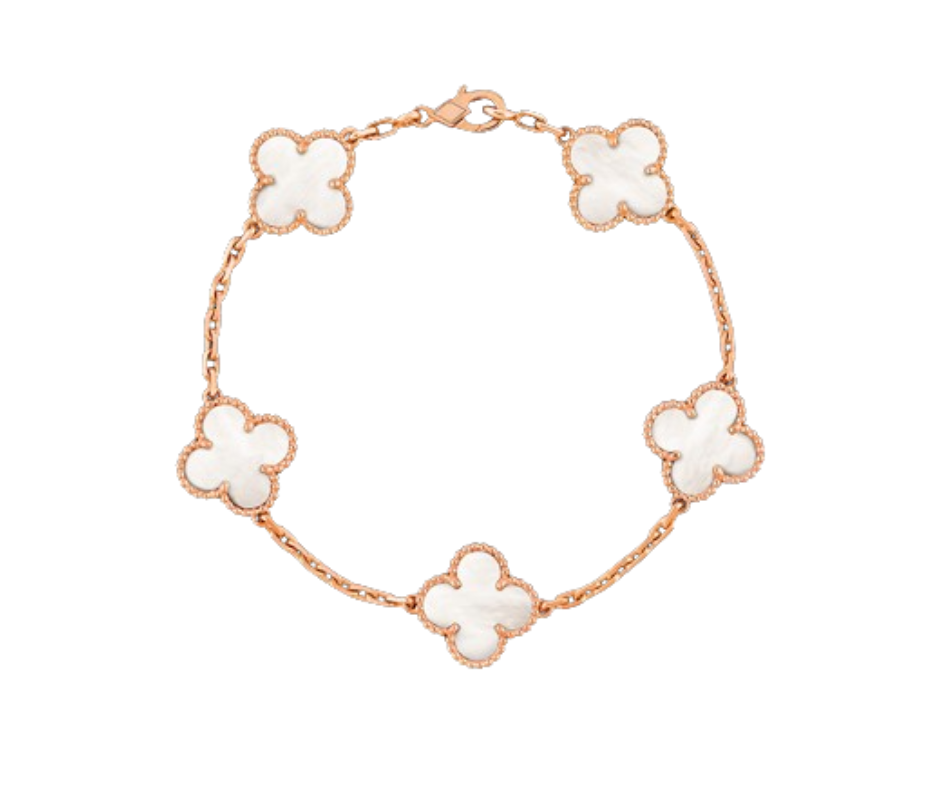 Clover Motif Alhambra Bracelet - 18k Gold
